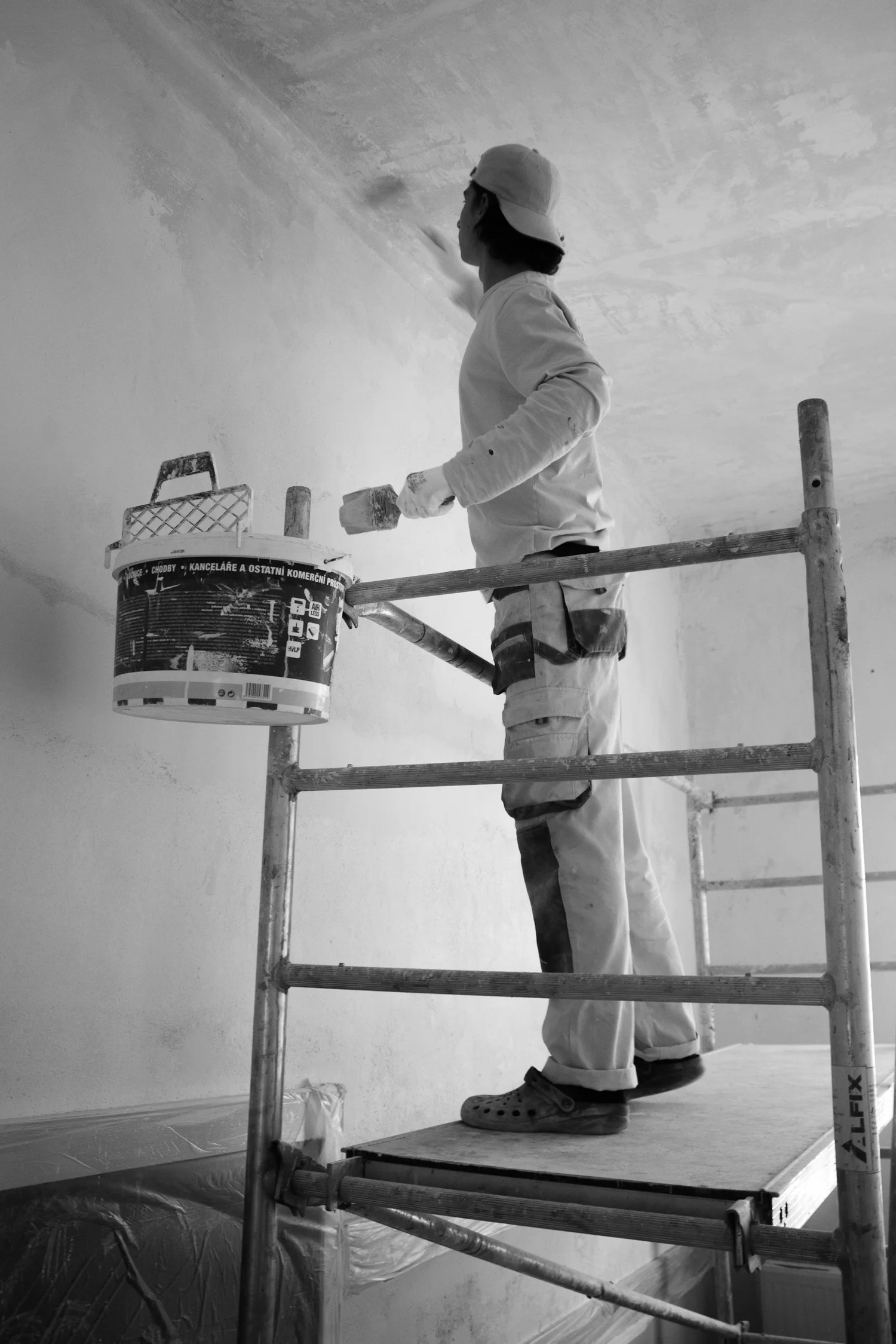 Ceiling & wall prep